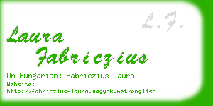 laura fabriczius business card